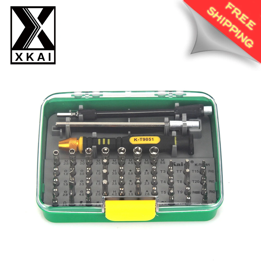 

XKAI 51 in 1 screwdriver set kit mini screwdrivers phone PC repair tools set kit Precision for Cell Phones Laptop camera