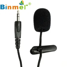 

New Portable Mini 3.5mm Tie Lapel Lavalier Clip Microphone for Lectures Teaching DEC17