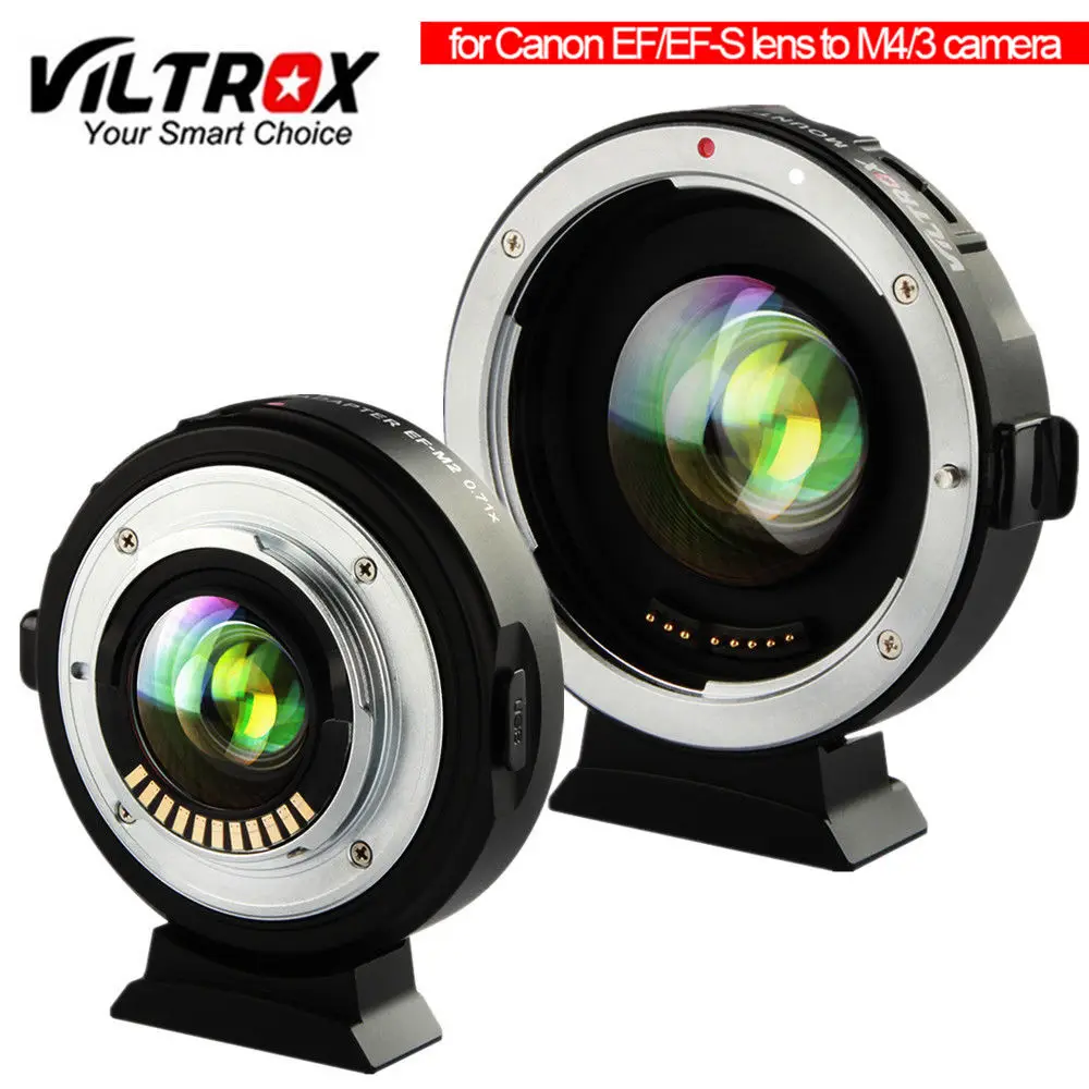 Viltrox EF M2 II Auto Focus Glass Lens Mount Adapter Ring 0.71x for