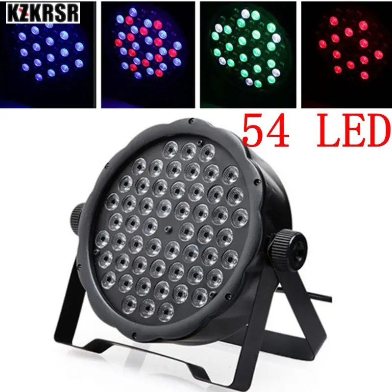 

Led par lights 54x3W DJ Par RGBW 54*3w stage lights R12,G18,B18,W6 Wash Disco Party DJ Home Lamp DMX512 Controller effect