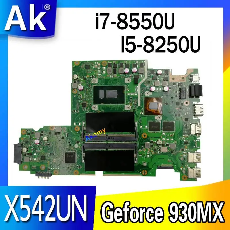 Материнская плата для ноутбука For Asus X542U X542UR X542UQ X542UN X542URR материнская I5 8250U / i7 8550U