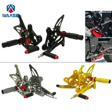 Waase для Suzuki GSX-S GSXS 750- Мотоцикл Регулируемый Rcing Rider RearSets Shift задний Набор подножки