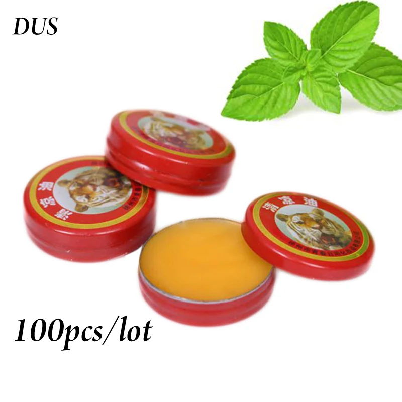

100 Pcs/lot Classical Chinese Brand Tiger Balm Pain Relieving Tiger Balm Ointment Pure Natural Peppermint Essential Oil