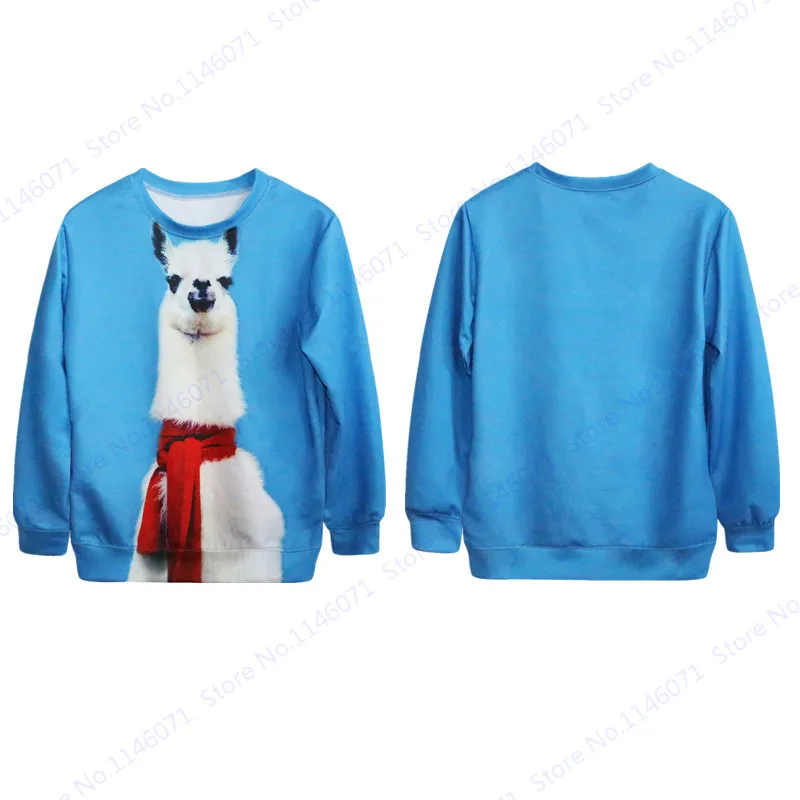 Alpaca Llama Wearing A Scarf Print 