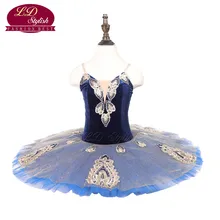 Girls Blue Ballet Tutu The Sleeping Beauty Performance Stage Wear Kids Ballet Dance Competition Costumes Women Ballet Dresses