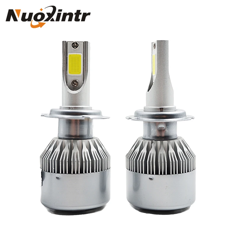 H7 72W 9600LM COB LED Headlight Conversion Kit All In One Car Beam Bulb