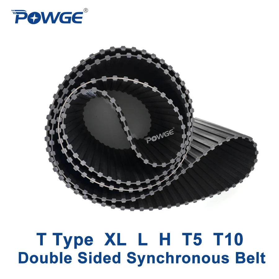 POWGE XL L H T5 T10 Double Sided Synchronous belt Customized production