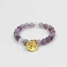 Faitheasy популярный натуральный фиолетовый шар из сплава Taiki Обрезка из пенделока браслеты с орнаментами