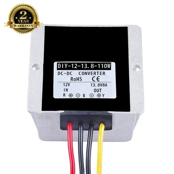 

DC 12V (9V-13V) To 13.8V 8A 110W DC Converter Waterproof Module DC Step Up Converter For Car Power