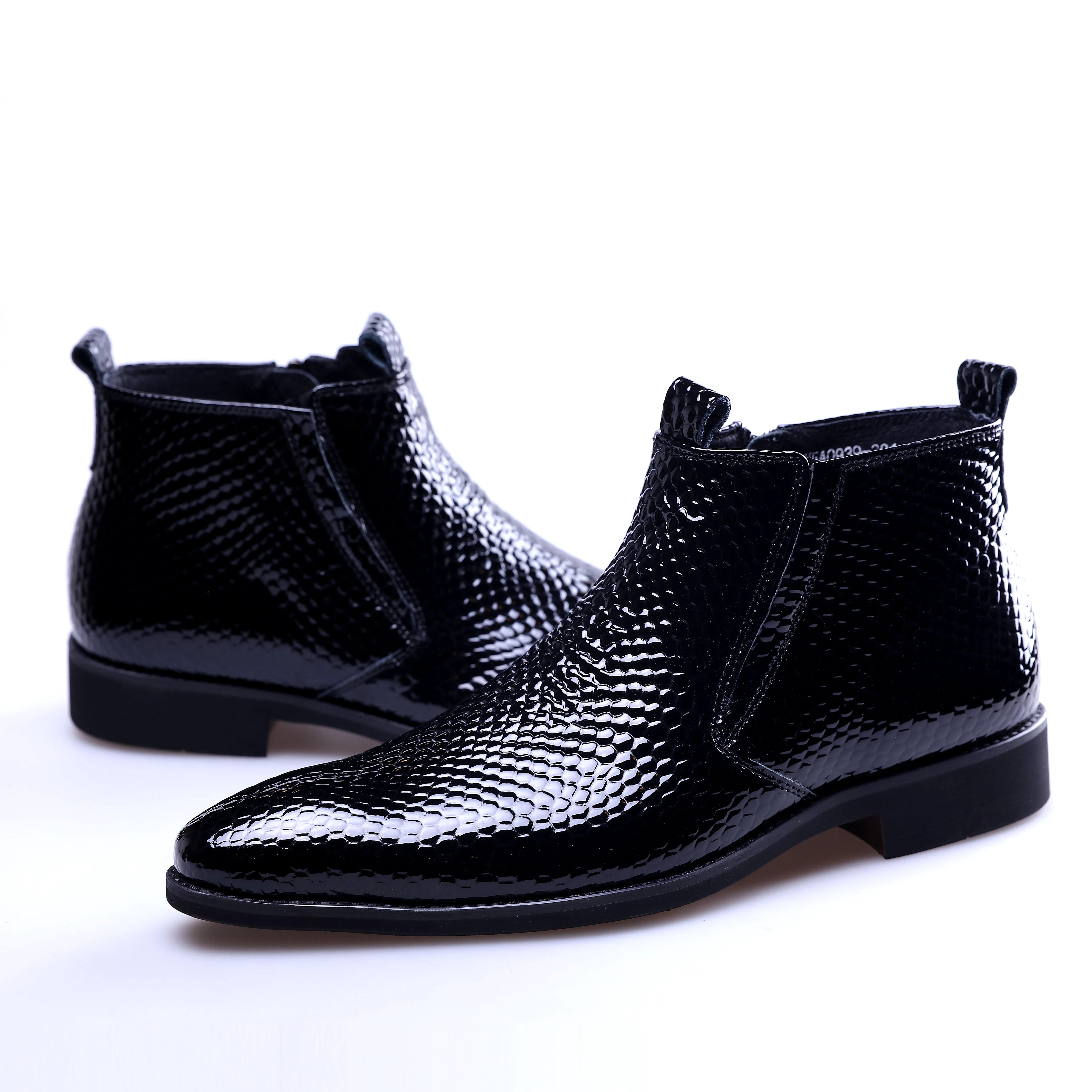 Black Stiefel Aus Serpentin Echtem Männlichen Black Stiefeletten Motorrad Leder Winter suede Mode Herren Schuhe Schwarz Yxzdw6q6