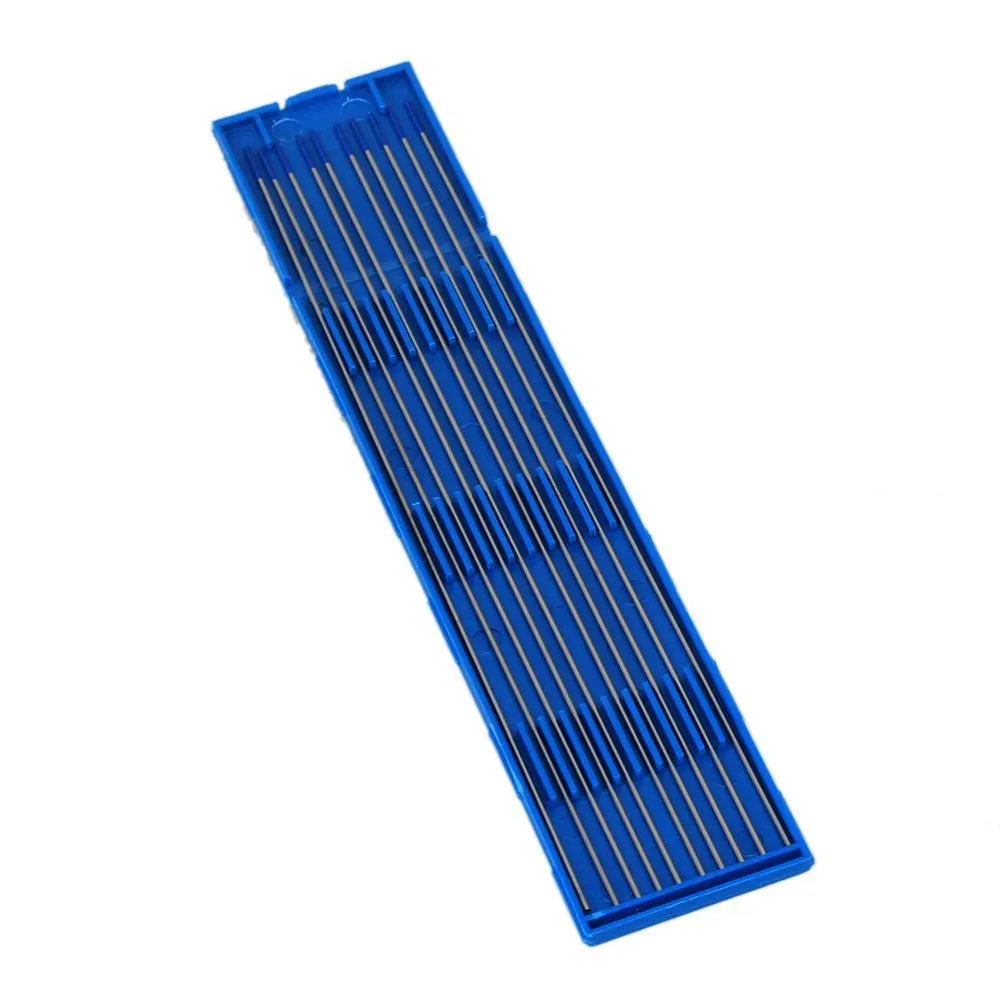2% Thoriated TIG сварочный вольфрамовый электрод синий Hesd с пластиковым корпусом упаковка из 10