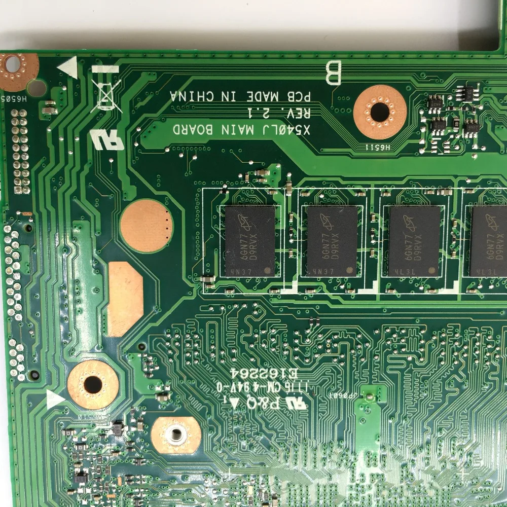  KEFU X540LA For ASUS X540LA X540LJ F540L Laptop motherboard I3-5005U CPU ONBOARD 4G-RAM Test work 1