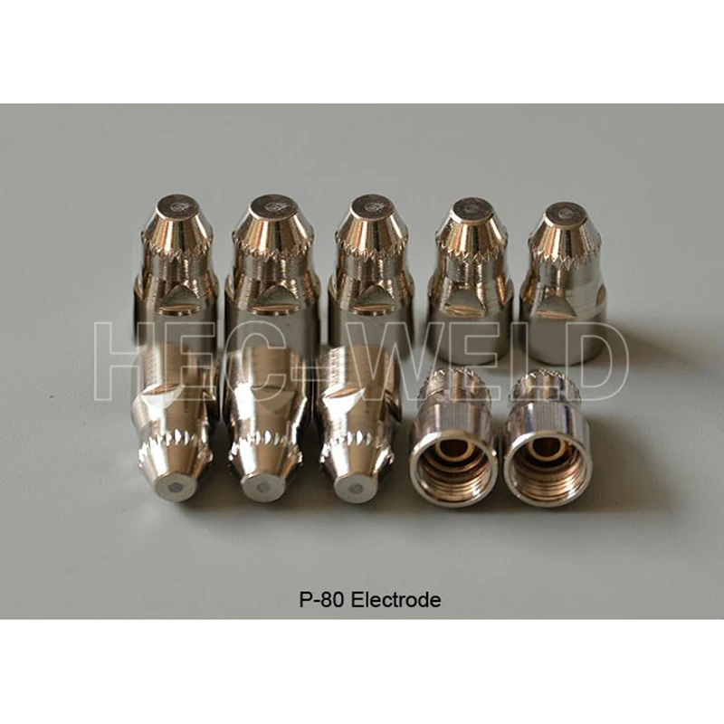 P80 Panasonic Air Plasma Cutting Cutter Torch Consumables Plasma TIPS Nozzles 60/80/100Amp Plasma Electrodes 70PK knife