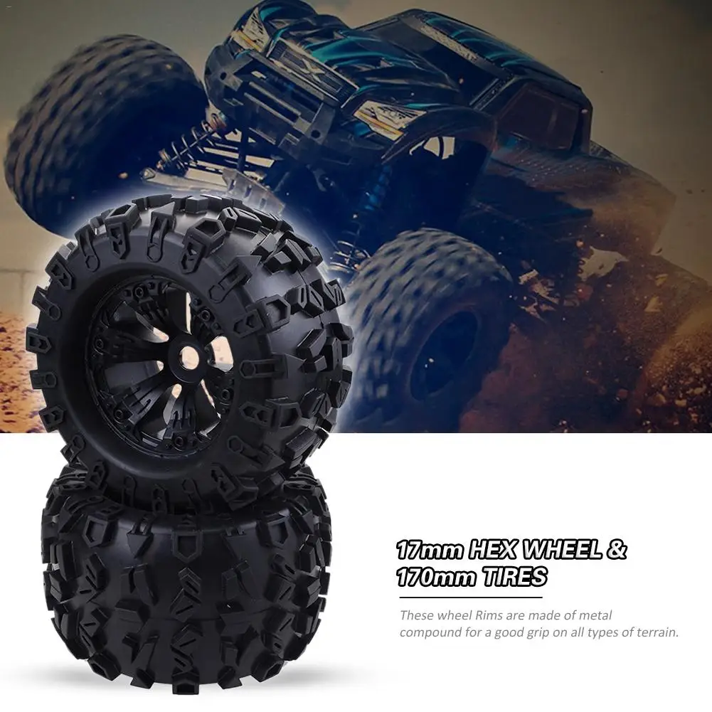 17 мм шестигранный колеса & 170 покрышки для RC 1/8 Monster Truck HPI Savage FLUX безколлекторная
