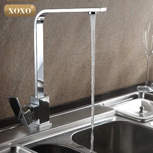 XOXO Free Shipping Chrome Finish Kitchen Faucet Brass Swivel Kitchen Sinks Faucet 360 degree rotating Kitchen Mixer Tap 83029-1
