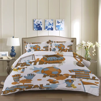

Football Jersey printed bedding set for comforter Twin Queen King sizes duvet / quilt cover set with pillowcases bed linens set