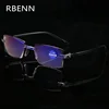 RBENN ultraléger sans monture lunettes de lecture femmes hommes Anti lumière bleue ordinateur lecture lunettes presbytie pour femmes + 1.5 + 2.5 + 3.5 ► Photo 3/6