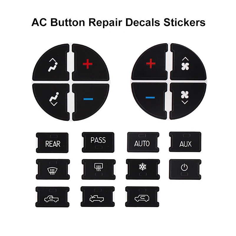 

Dash Button Stickers Repair Replacement For Chevrolet GMC Tahoe Vehicles Stock
