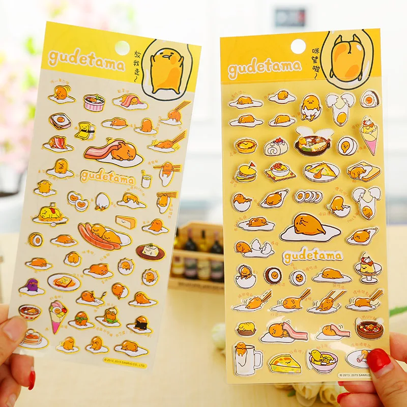 Мультяшная Gudetama бумажная наклейка для творчества декоративная альбома