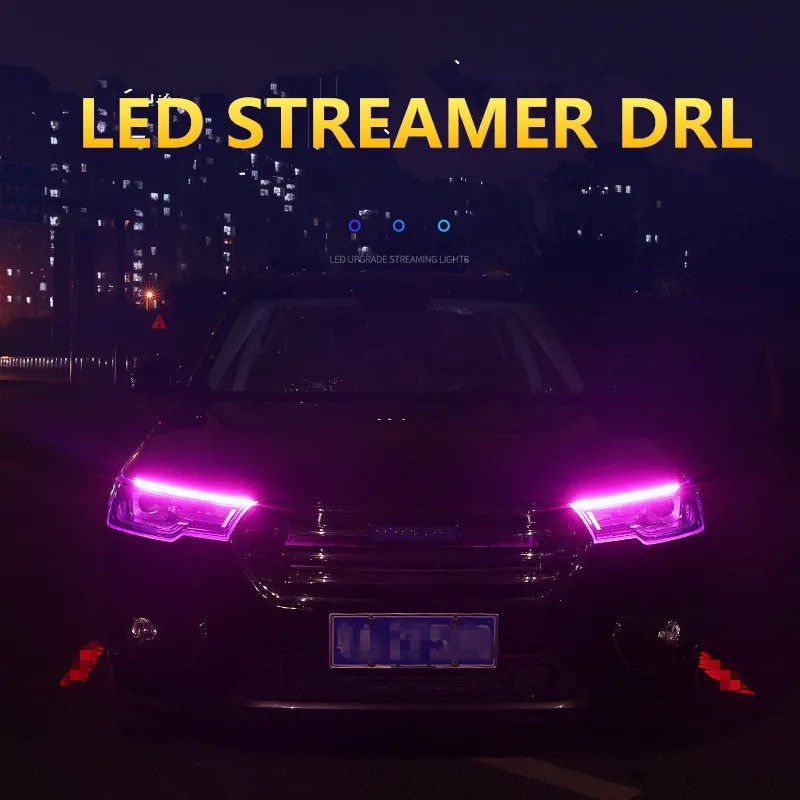 2 шт. ультратонкие водонепроницаемые DRL 30 см 45 60 дневные ходовые огни Гибкая