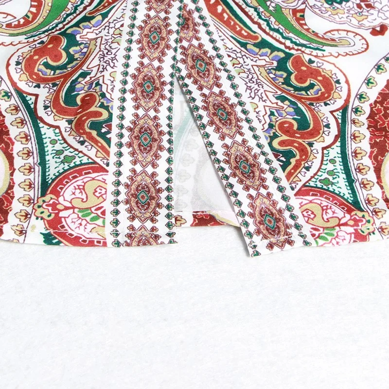GALCAUR Вышивка Лоскутное женское платье с лацканами фонарь рукав высокая талия тонкие винтажные миди платья женские Весенняя мода