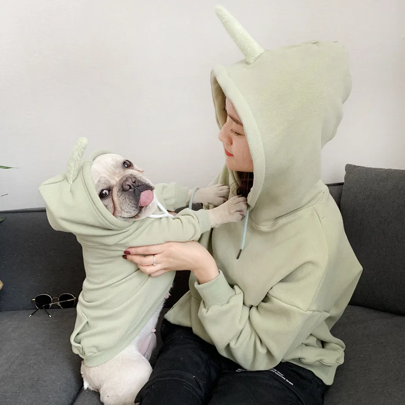 

Pet Dog Winter Clothes for Small Dogs French Bulldog Cute Cartoon Hoodies Flannel Coat Chihuahua Outfit Adult-Pets Clothing