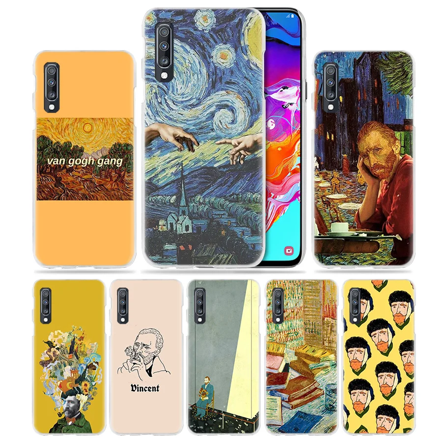 

Van Gogh Sky Case for Samsung Galaxy A50 A70 A80 A20e A60 A40 A30 A20 A10 A8 A6 Plus A9 A7 2018 Hard PC Luxury Phone Coque Cover