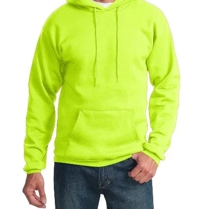 Port & Company PC90HT Mens Essential Fleece Pullover Hooded Sweatshirt Safety Green - 3XL Tall (1)