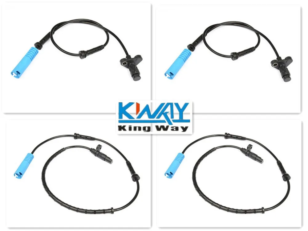 King Way-4 шт. ABS Скорость Сенсор спереди/задний левый и правый для BMW 525i 528i 530i 540i M5