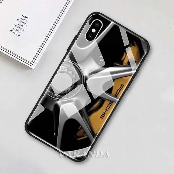 Чехол из закаленного стекла для iPhone 7, 8 Plus, 6, 6s Plus, XS MAX, X, XR, автоспорт, AMG, покрышка, стекло, чехол для телефона - Цвет: 11