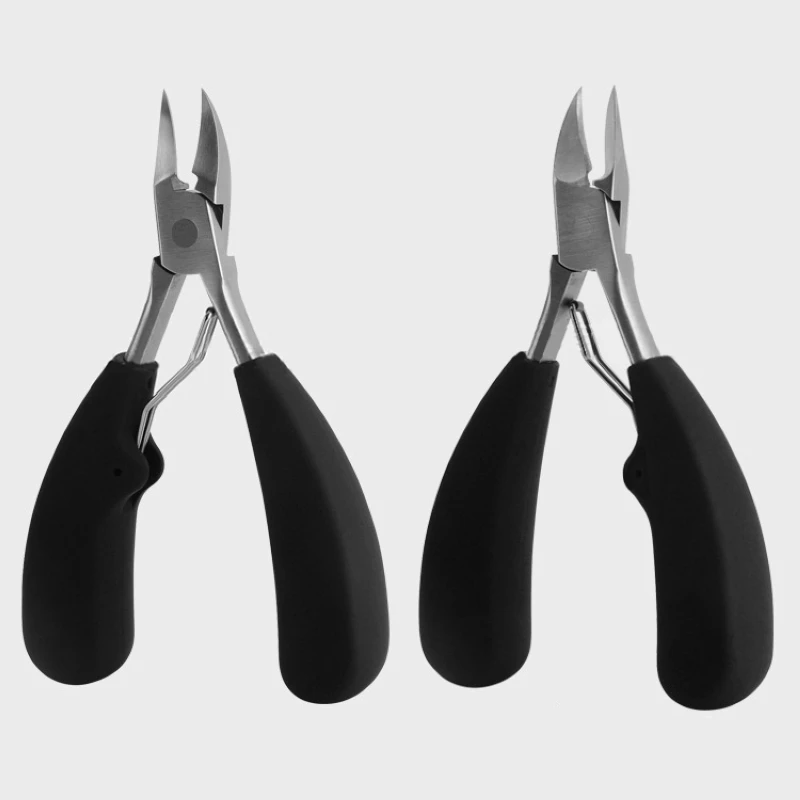 1pc Black Toe Nail Clippers Stainless Steel Toenail Nipper Clipper Cutter For Thick Ingrown Toenails