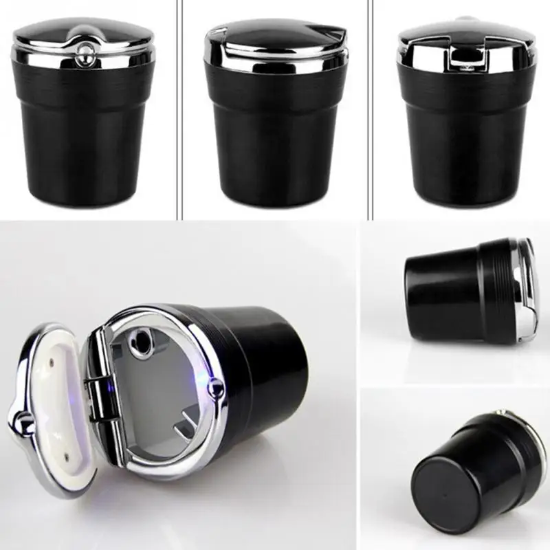 Classic Car Ashtray Smokeless, Plastic Body with LED Light in 3 Colors Ashtray Shop