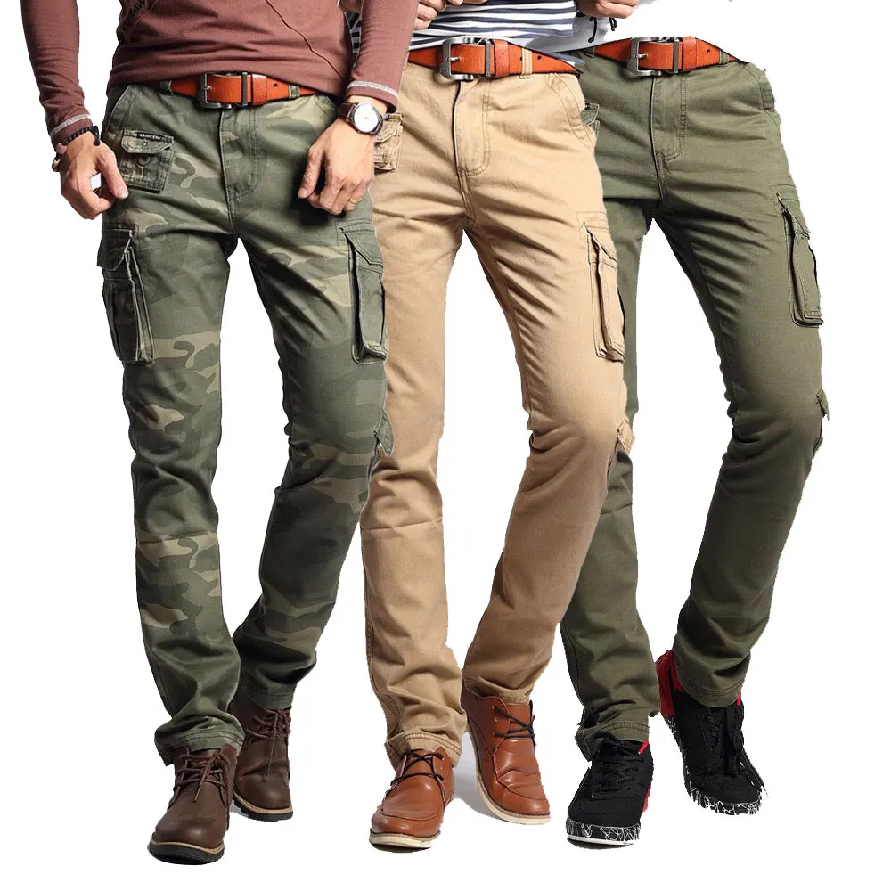 Cargo Camo Pants Men Army Military Style Tactical Pants Male Slim ...