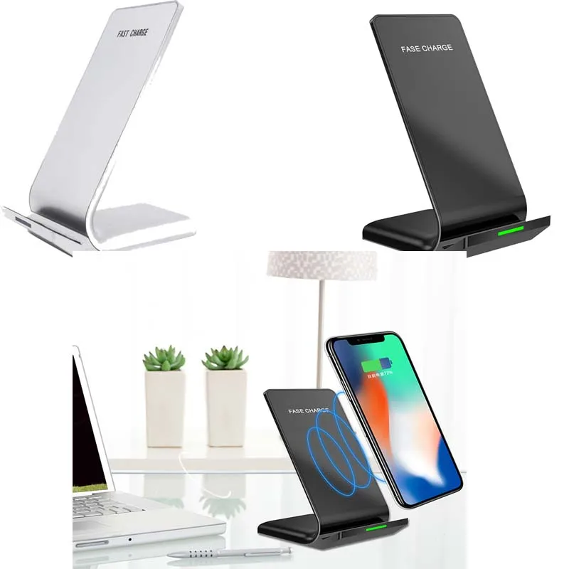

QI Wireless Charger For Samsung S9 S8 Note 8 S7 edge Wireless Fast Charger 10 W Phone Charger Holder For iPhone X 8 Plus