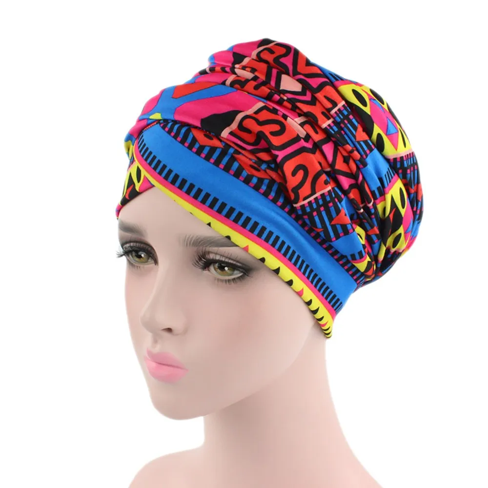 Летние футболки для девочек шарф шапка женская хеджирования модные шляпы для химиотерапии месяц крышка многофункциональная печать пляжные женские шапочки# L45