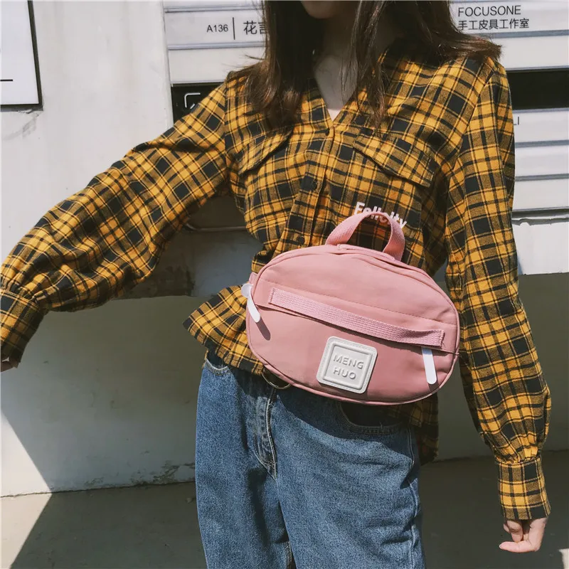 Menghuuo Waist Bag Women Fanny Packs Belt Bag Luxury Brand Nylon Chest Handbag 5 Colors 2018 New Fashion Hight Quality Waist Bag