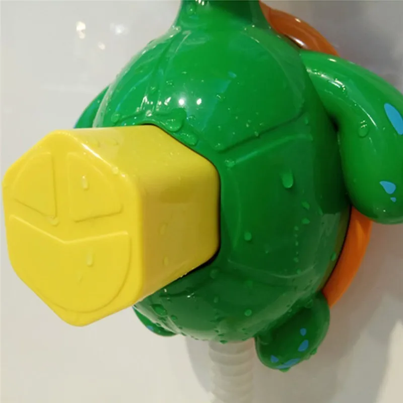 Baby Bathing Water Spraying Bathtub Children Bathing Spouts Suckers Folding Spray Faucet Play Bathroom Water Press Button Toys