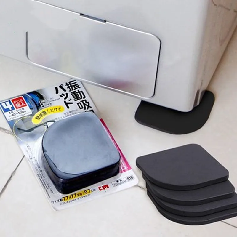 8pcs! Black Furniture Chair Desk Feet protection pads EVA Rubber Washing Machine Shock Non slip