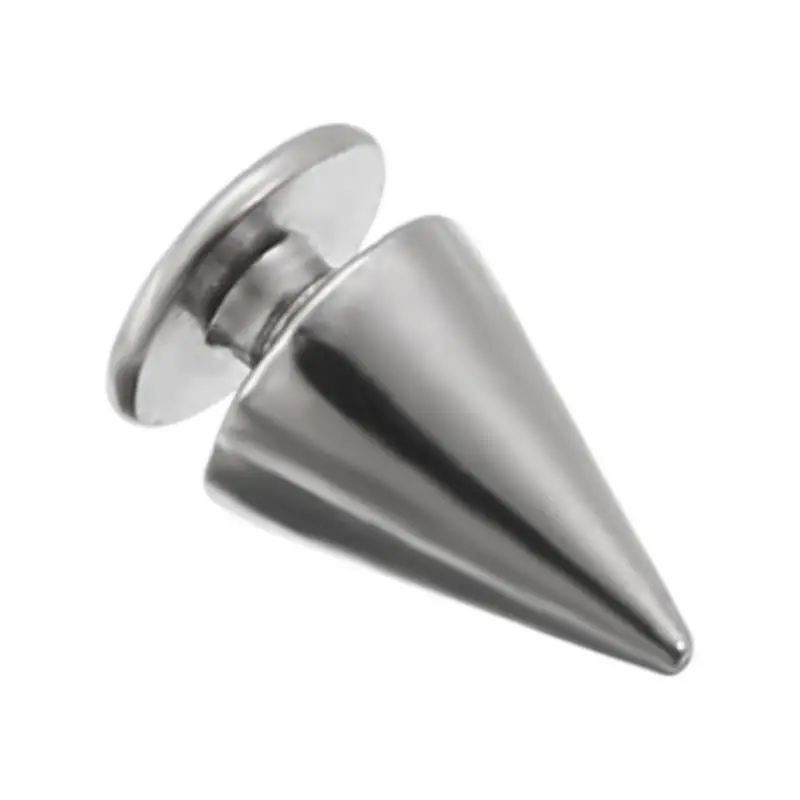 100pcs/Set 7x10mm Alloy Spikes Cone Studs Rivet Bullet Spikes Cone Screw Stud DIY Accessories for Punk Rock Cloth Dog Collars