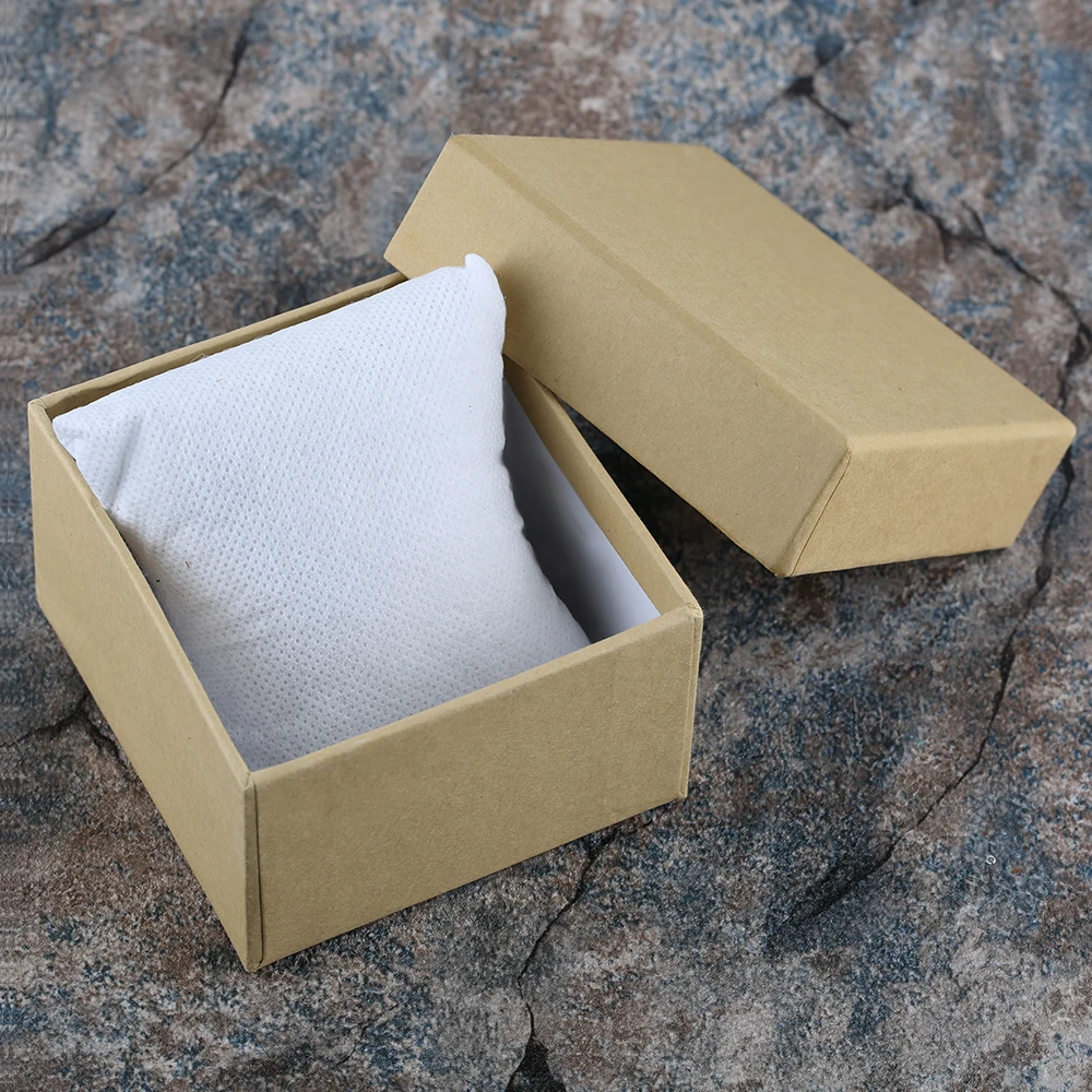 Бумага Box крем желтый Дисплей посылка наволочка накладку часы подарки Коробки органайзер для часы час изделия Индивидуальные логотип