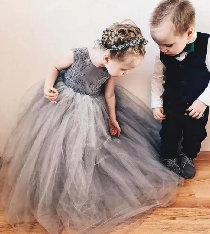 big fluffy flower girl dresses