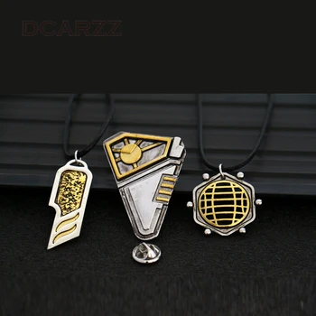 

2018Guardians of the Galaxy VOL.2 Star Lord Pendant Necklace and Lapel Peter Quill Superhero Cosplay Movie Jewelry