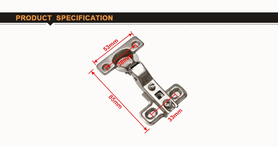 Мебельный шарнир 25 мм сверлильный шарнир для мебели 85x53 мм металлический полный/половина наложения вставной шкаф петля для двери шкафа