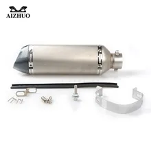 Universal 36-51MM Modified Motorcycle Exhaust Pipe Muffler FOR YAMAHA YZF R1 XJR1300 FJR 1300 FZ1 FAZER R6S MT 09 YZF R25 YZF R3 цена Universal 36-51MM Modified Motorcycle Exhaust Pipe Muffler FOR YAMAHA YZF R1 XJR1300 FJR 1300 FZ1 FAZER R6S MT 09 YZF R25 YZF R3 цены онлайн