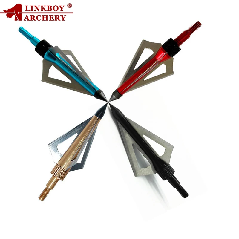 

3Pcs 100 Grain 125 Grain 3 Fixed Blade Archery Broadheads Arrow Head Hunting Arrow Tips Compound Bow Hunting