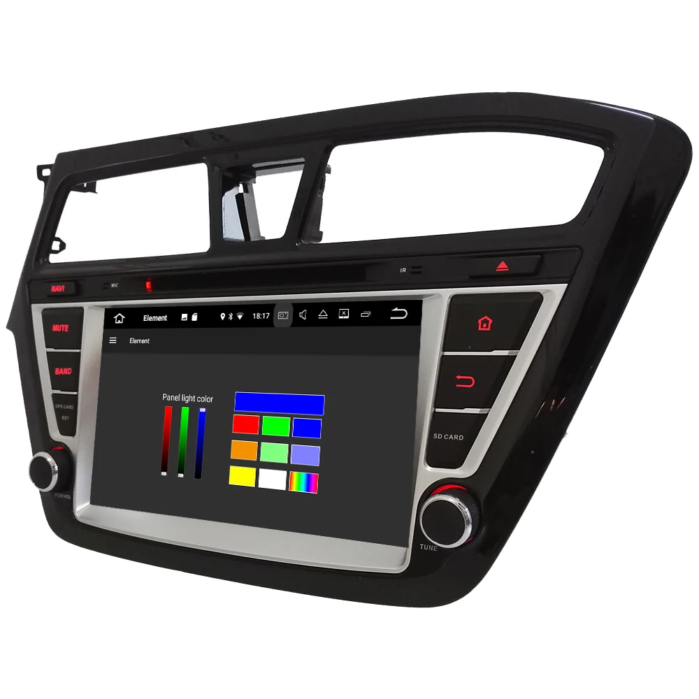 Discount KLYDE 8" Octa Core 4G WIFI Android 8.0 7.1 4GB RAM 32GB ROM BT Car DVD Player Radio GPS Navigation For Hyundai I20 2014-2017 LHD 2