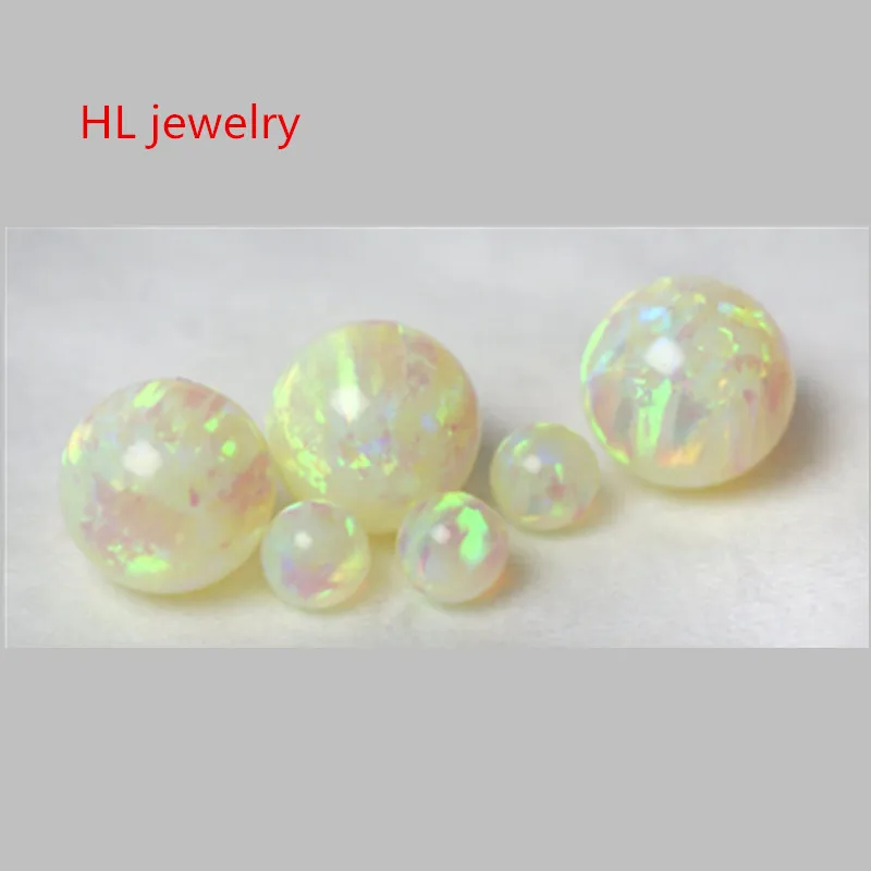 50PCS/Lot 8MM Opal Beads Jewelry Working Stud&ampDrop Earrings/ring/Bracelet/Necklaces For Women Op12 Synthetic | Украшения и