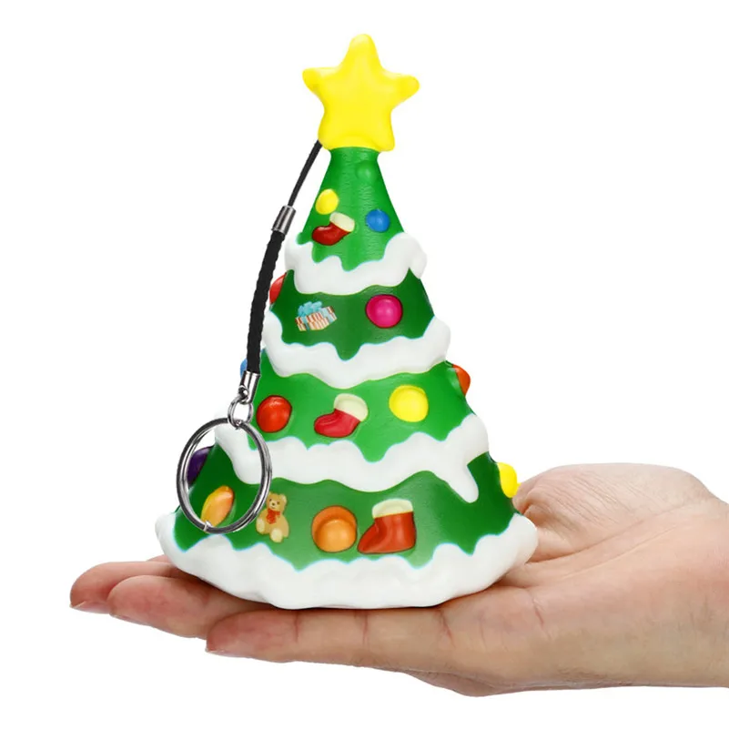 Squishies Kawaii arbre de noël lente augmentation crème parfumée soulagement du Stress jouets lingettes anti-stress oyuncak articles de papeterie A1