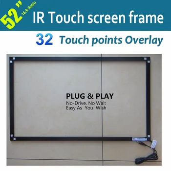 

52 Inches IR Multiple Touch Frame With 32 Points For Touch LCD/LED Monitor, PC, Touch Wall, Touch Table, Kiosks,Gaming, POS, ATM