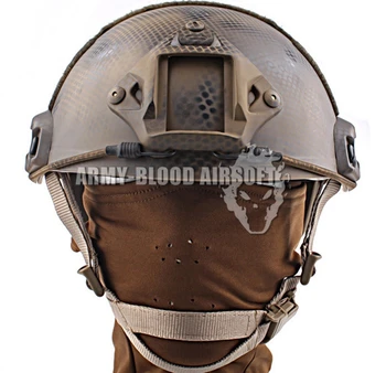 

Seal customized version of FAST Ballistic Helmet quick reaction tactical helmet (US Seals Plate)